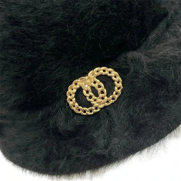 Vintage Kangol Black Angora Mix Cloche Bucket Hat - Picture 3 of 3